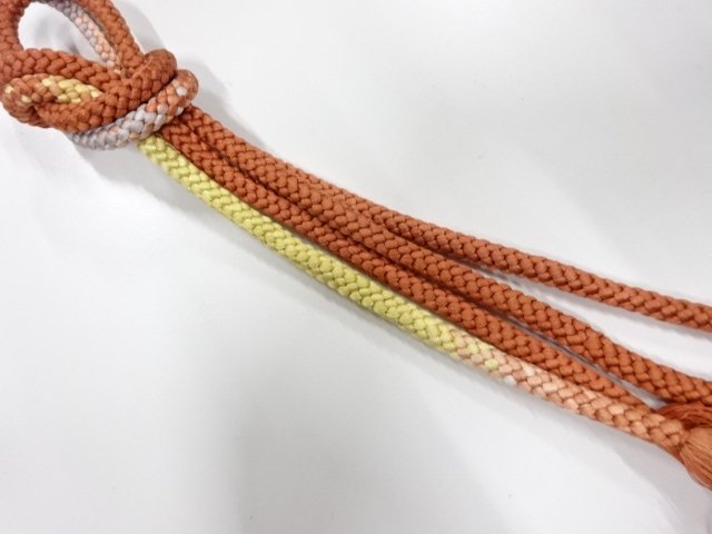 JAPANESE KIMONO / HAND-TIED OBIJIME CORD